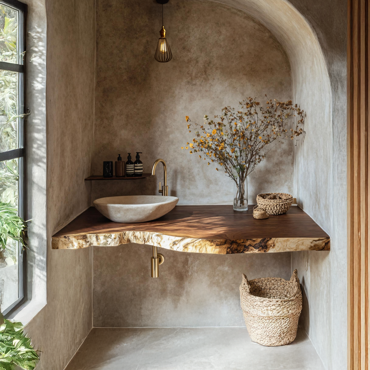 Mid Century Floating Vanity For Stylish Bathroom