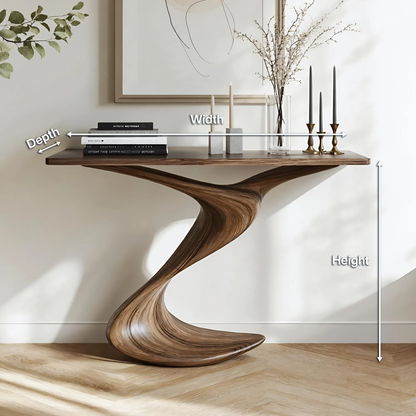 Rustic Console Table Entryway Design