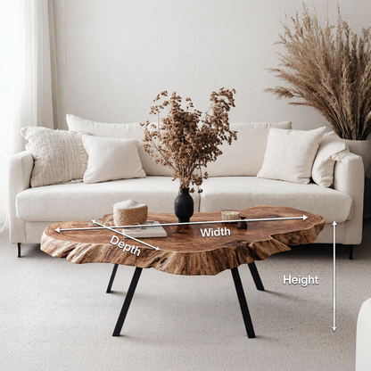 Mid Century Low Table For Minimalist Living Room