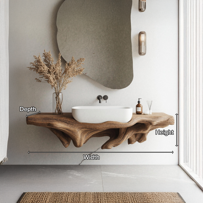 Farmhouse Bathroom Shelf Wall Mount For Storage