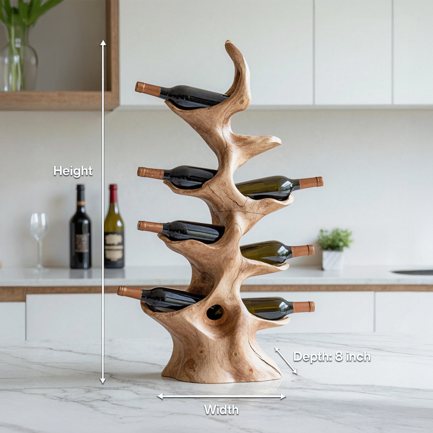Handcrafted Wine Rack For Furniture Wine Display Unit