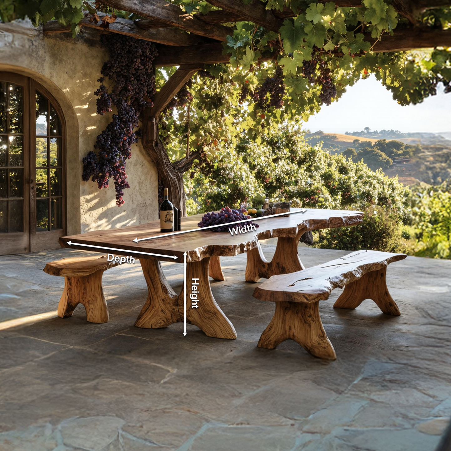 Handcrafted Kitchen Table For Warm Rustic Homes