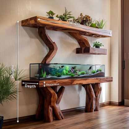 Elegant Aquarium Stand For Stylish Living Space Design