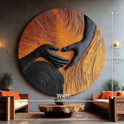 Mid Century Wooden Wall Art Sculpture For Home Furniture Decor