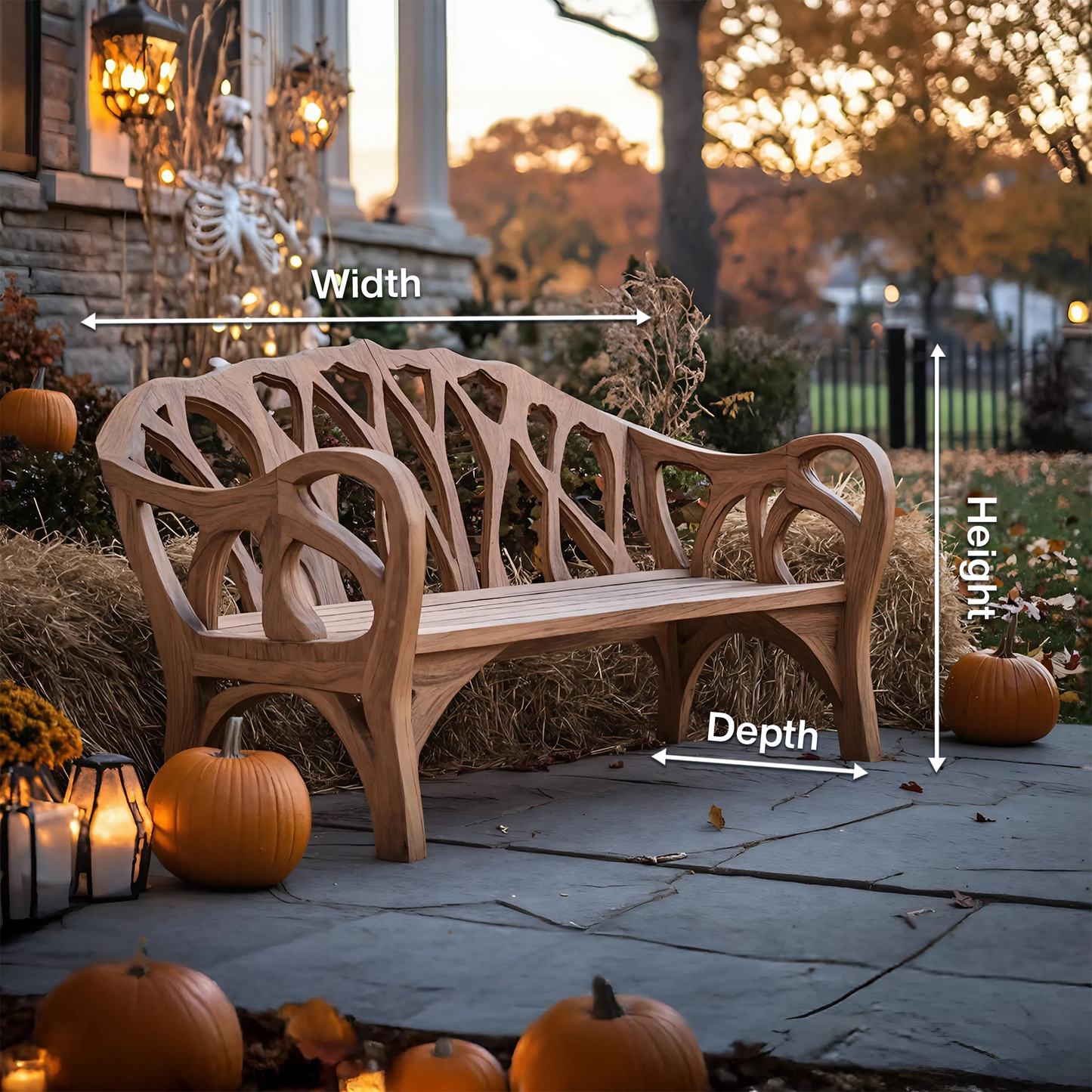 Handcrafted Halloween Patio Chair For Festive Outdoor Halloween Decor