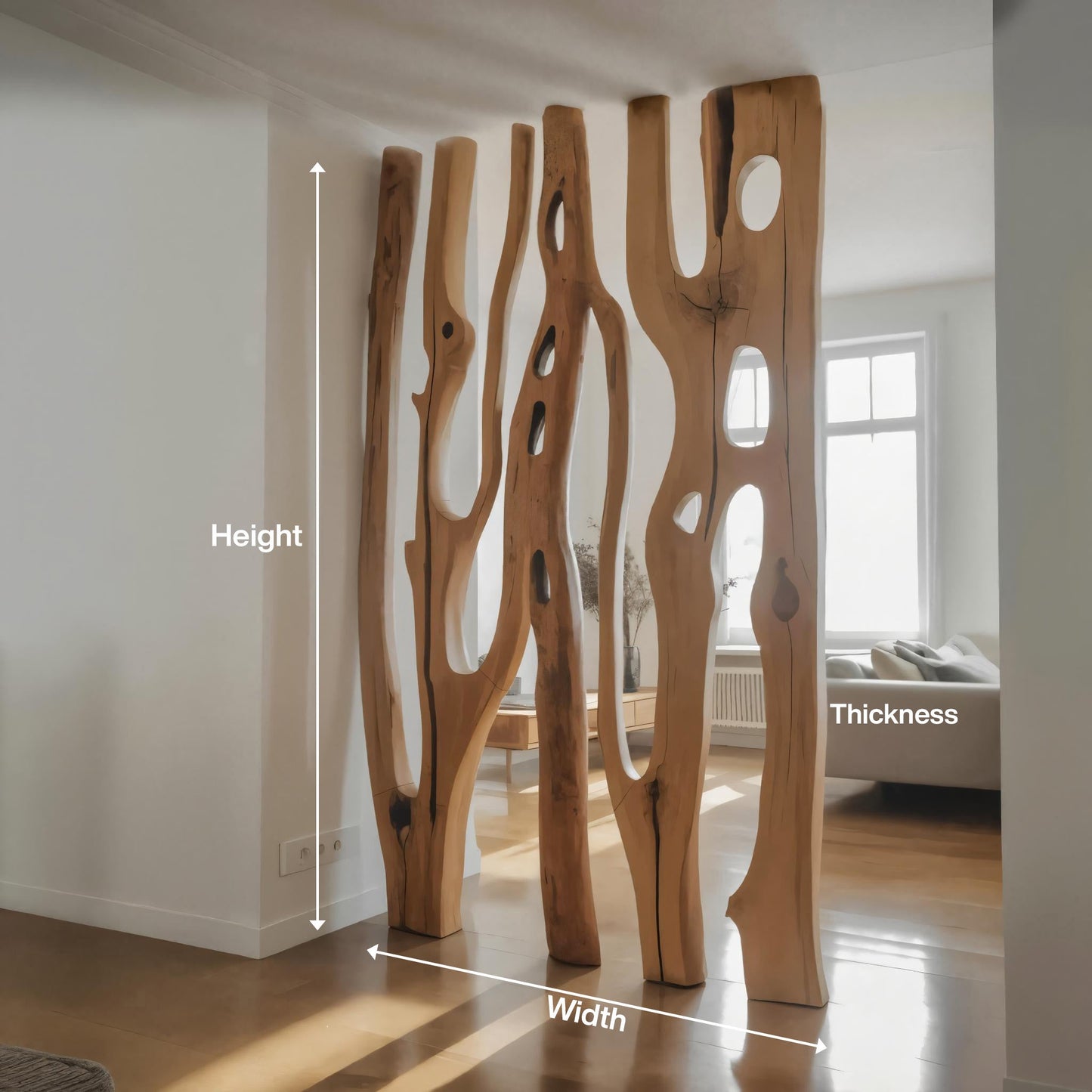 Room Divider Sculptural Piece For Entryway Living Room Or Open Space