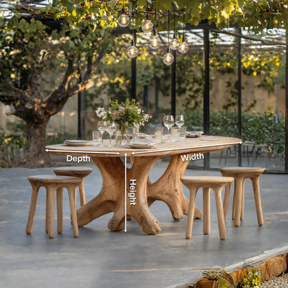 Handcrafted Wooden Dining Table For Furniture Decor