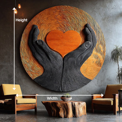 Mid Century Wooden Wall Art Sculpture For Modern Furniture Decor