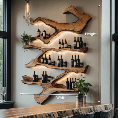 Farmhouse Wine Holder For Furniture Wine Rack Display