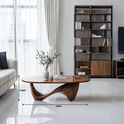 Rustic Solid Wood Table For Cozy Room Setup