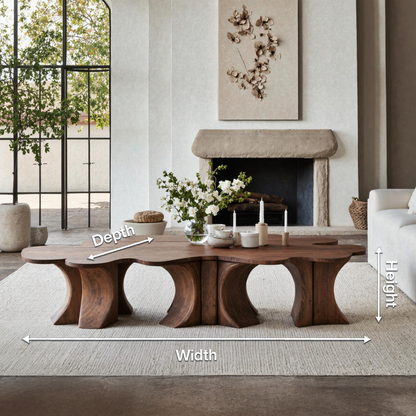 Rustic Coffee Table For Wooden Home Atmosphere