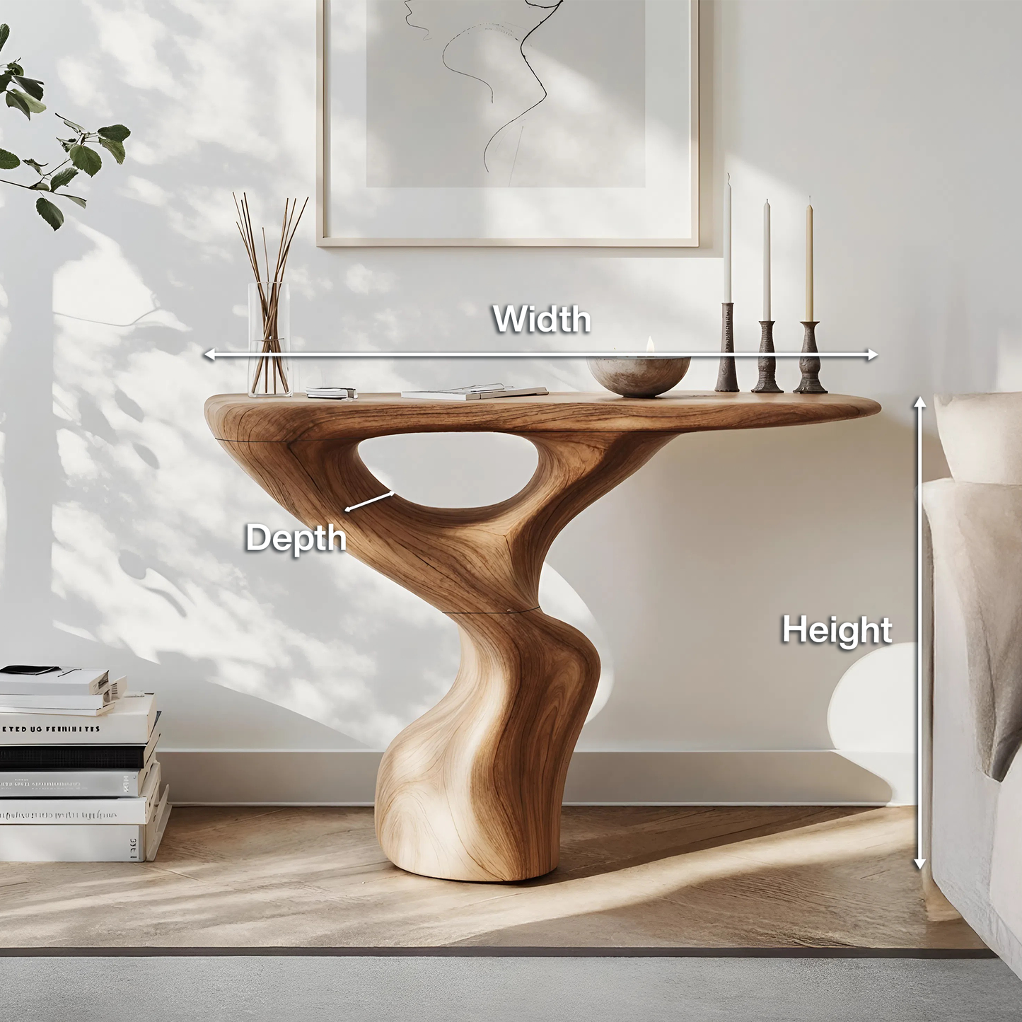 Rustic Accent Table Entryway Design