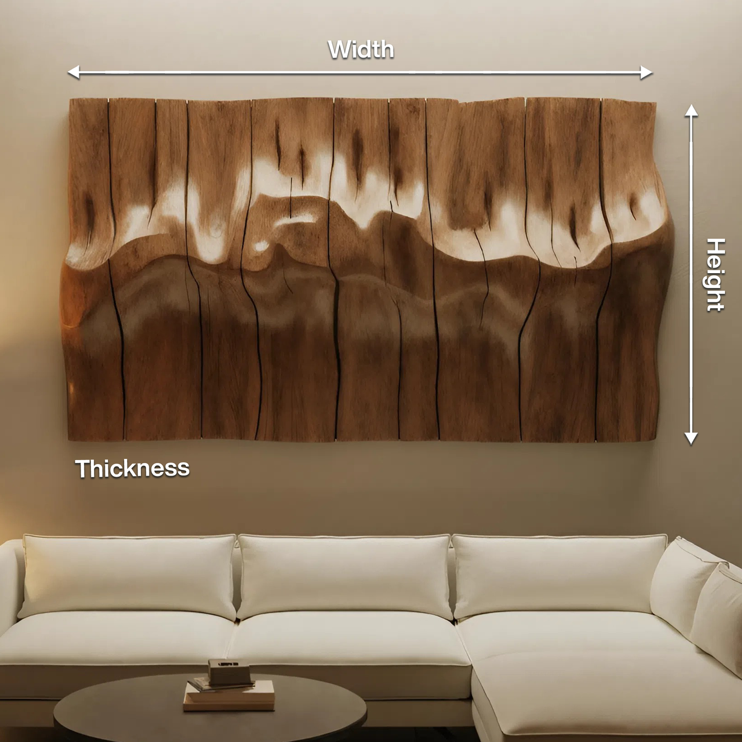 Modern Abstract Wall Art Carved Sculpture For Living Room And Office Wall
