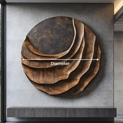 Farmhouse Wood Wall Sculpture For Living Room Interior