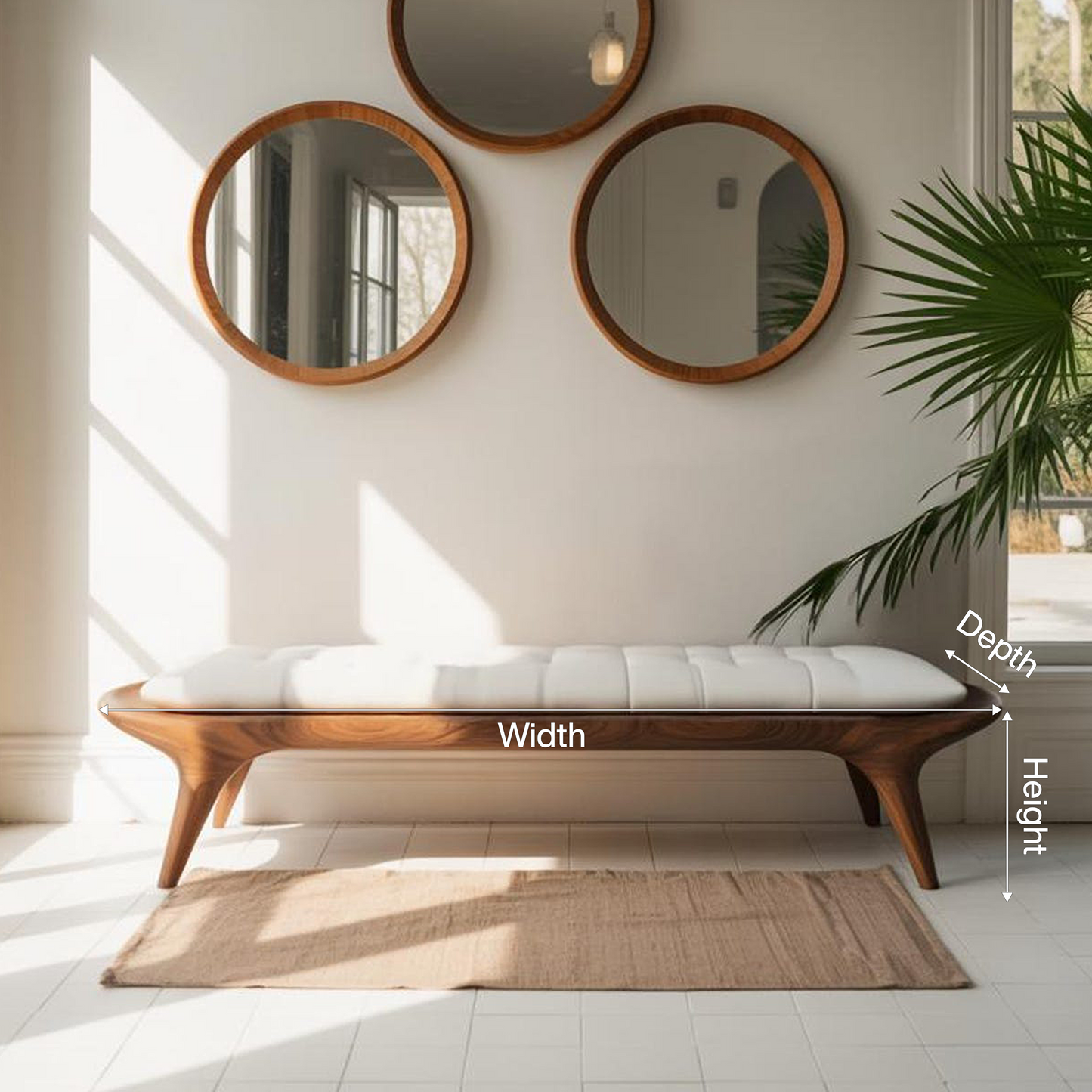 Modern Minimalist Bench For Hallway And Entryway Seating