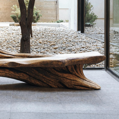 Farmhouse Branch Bench Outdoor Decor For Charming Backyards