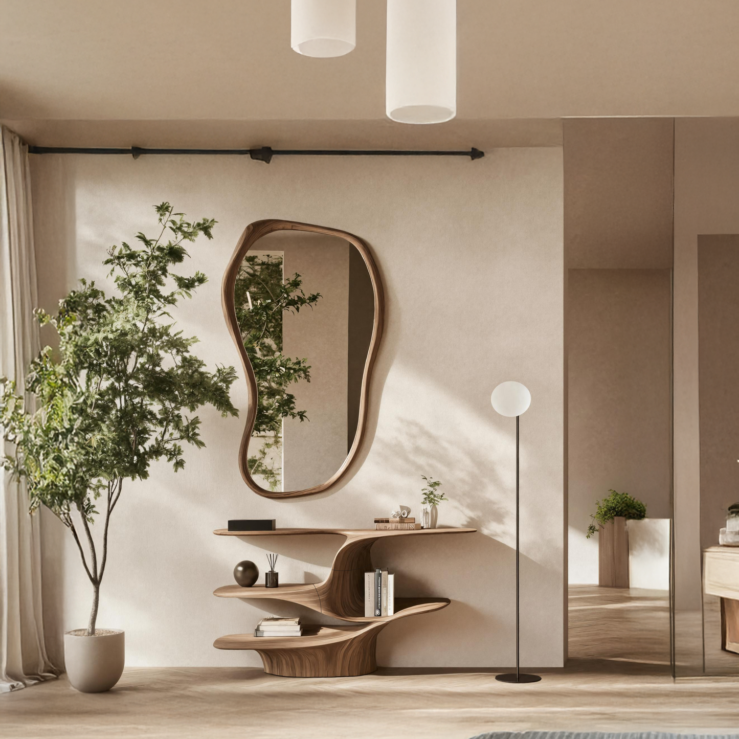 Rustic Live Edge Vanity For Bathroom Design And Storage