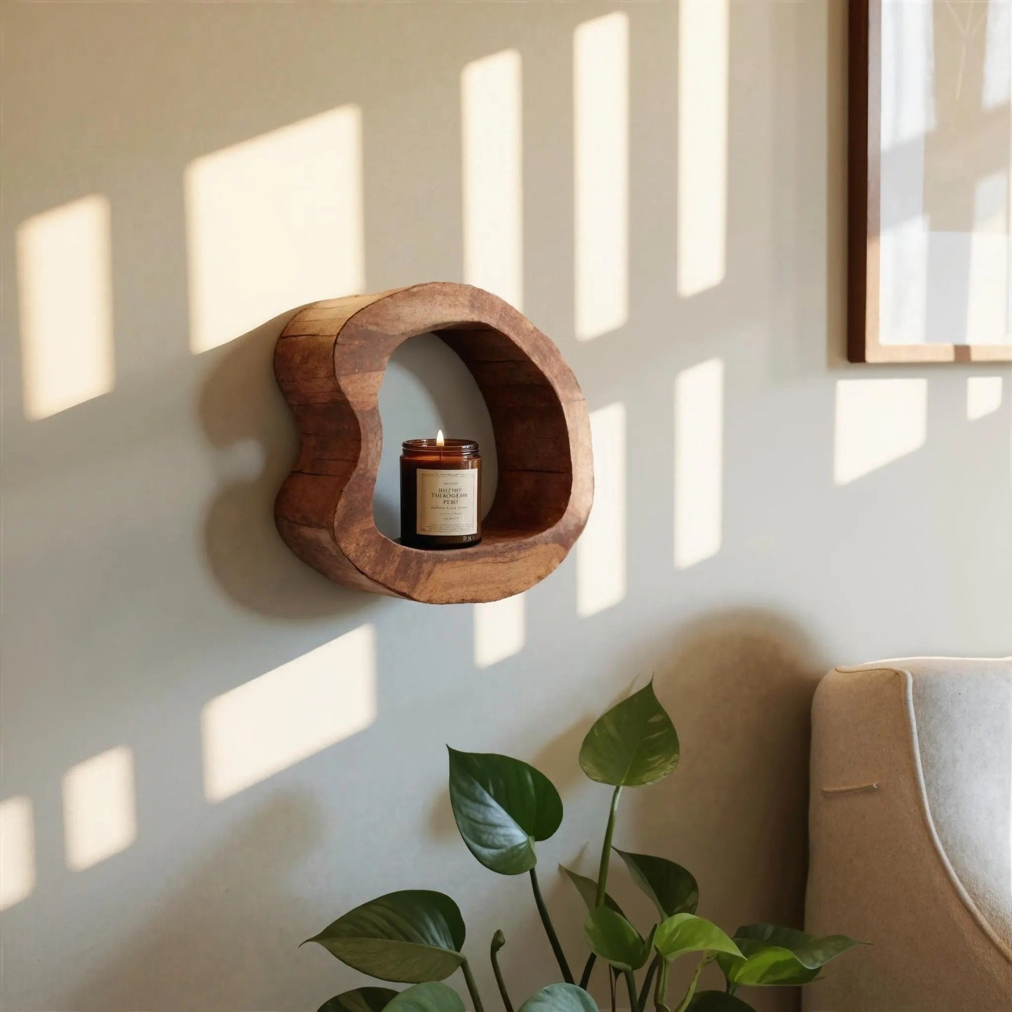 Sculptural Wall Shelf Set For Living Room Or Hallway