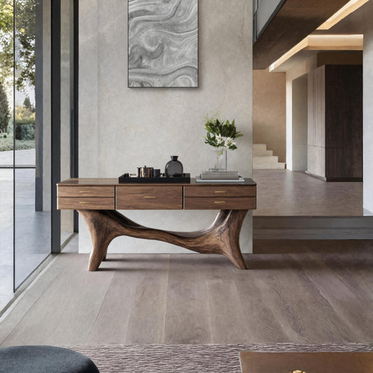 Handcrafted Wooden Console Table For Entryway Design Inspiration