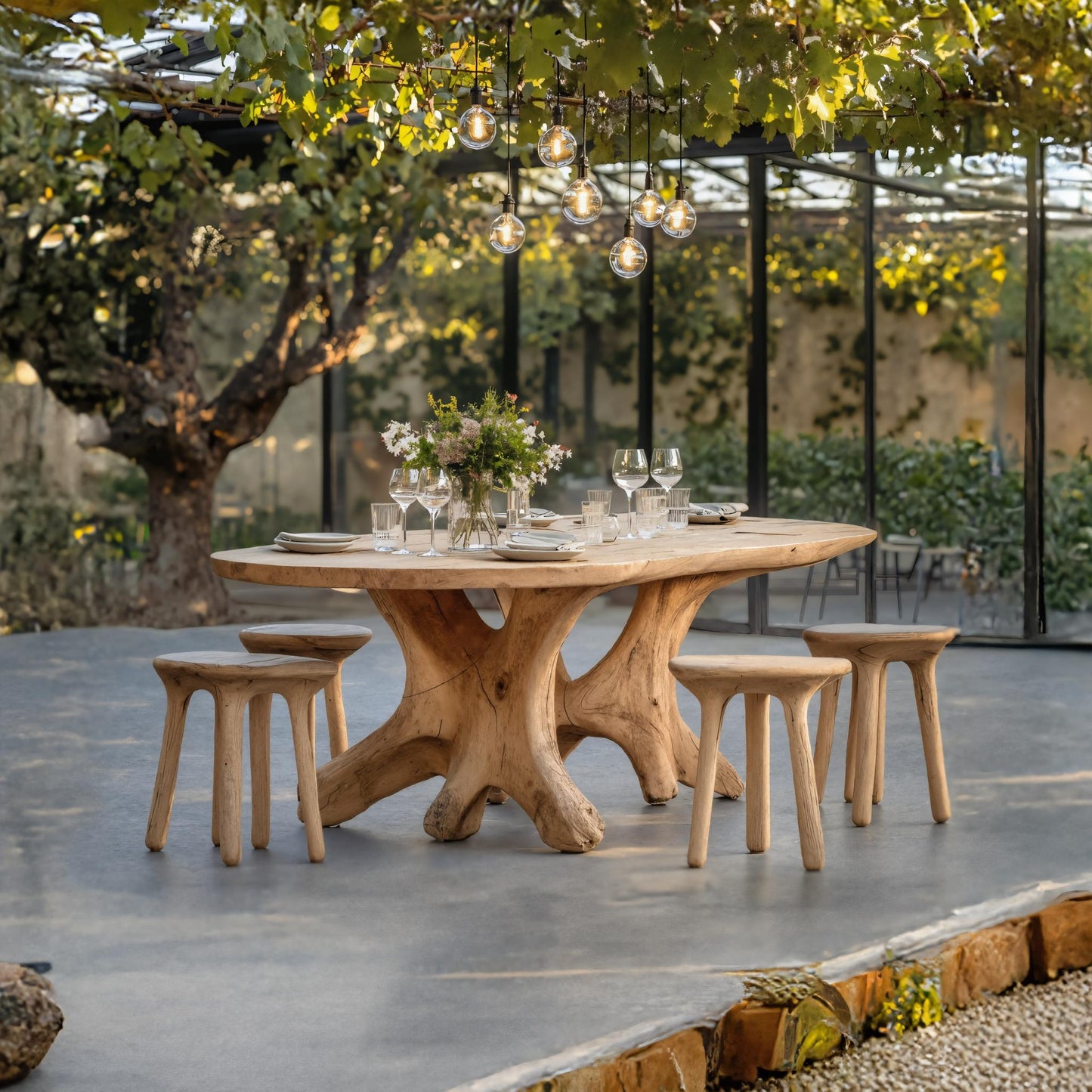 Handcrafted Wooden Dining Table For Furniture Decor