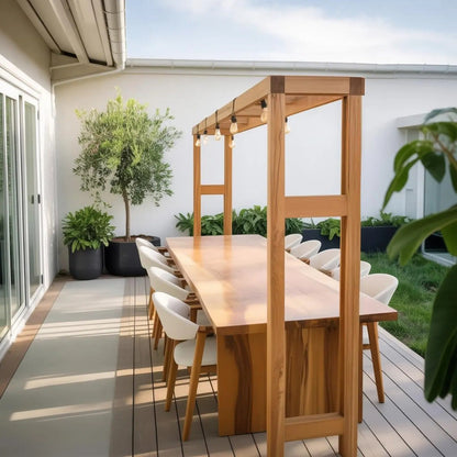 Modern Outdoor Dining Table For Patio Or Garden Space