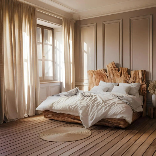 Rustic Live Edge Headboard For King Or Queen Bed