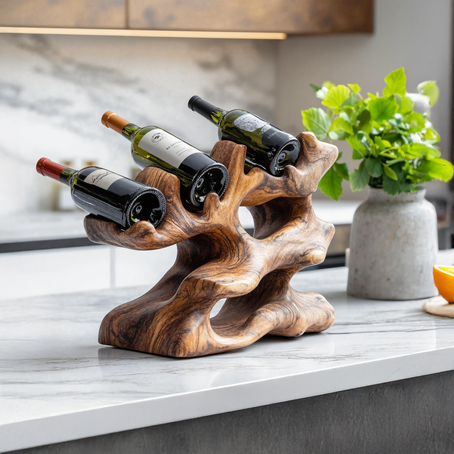 Rustic Wine Rack For Kitchen Island Rustic Feature