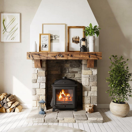 Rustic Fireplace Mantel Beam For Cozy Living Room Decor
