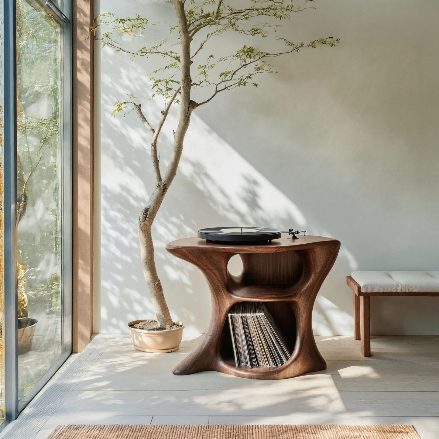 Farmhouse Wooden Media Stand Home Decor Accents