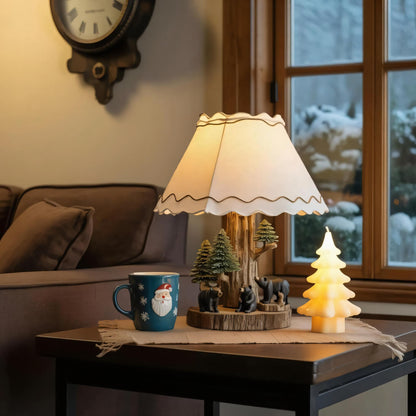 Rustic Bear Table Lamp For Cozy Winter Decor
