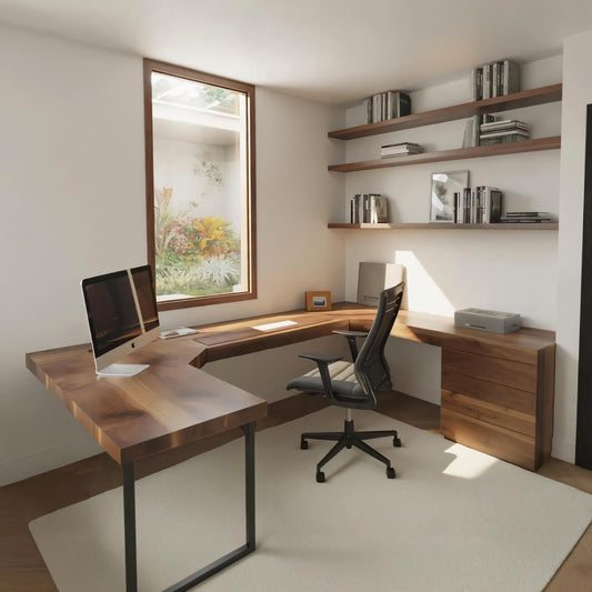 Modern U Shaped Desk For Home Office Use