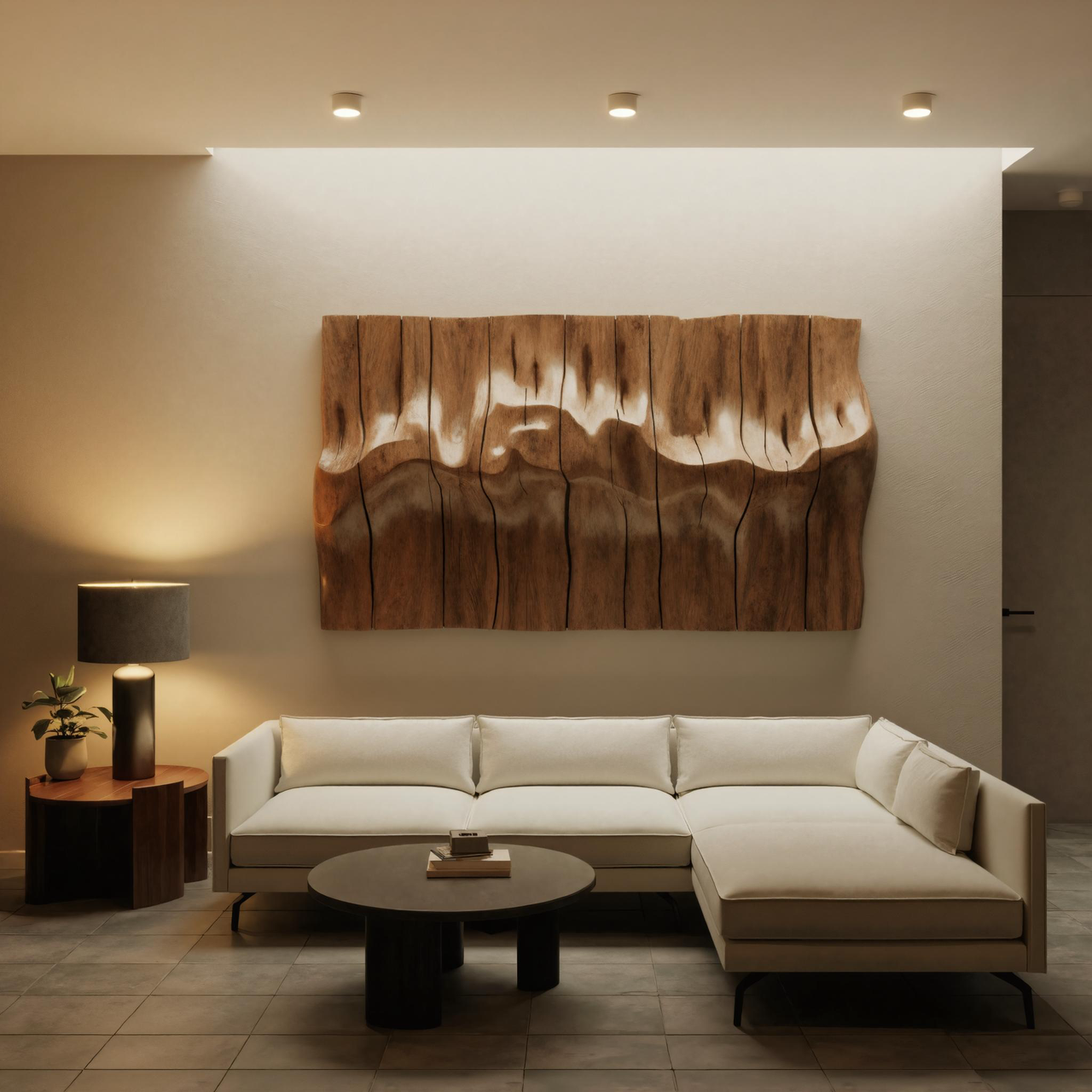 Modern Abstract Wall Art Carved Sculpture For Living Room And Office Wall