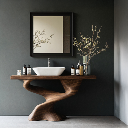 Handcrafted Solid Vanity For Unique Bathroom Design