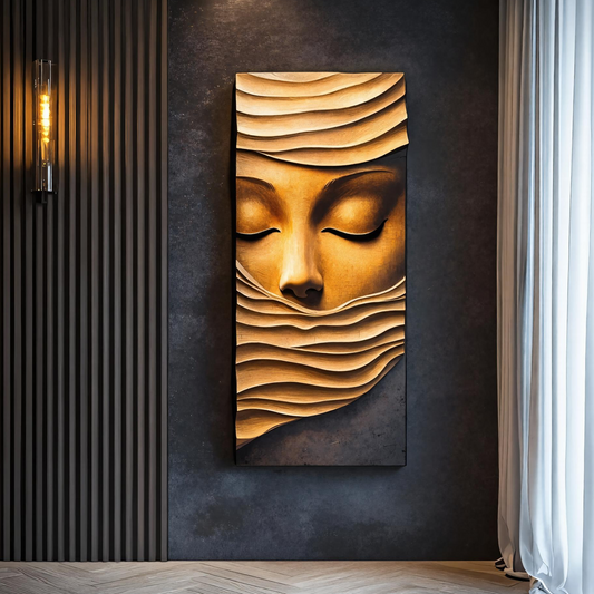Mid Century Wood Wall Sculpture For Furniture Design