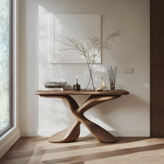 Mid Century Design Console Table For Living Room