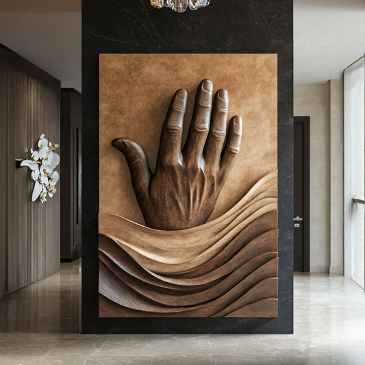 Rustic 3D Wood Wall Art For Living Room Feature Wall