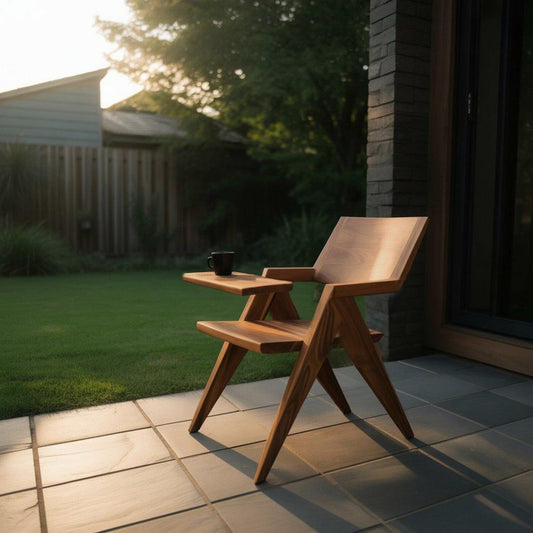 Modern Minimalist Outdoor Lounge Chair For Patio And Balcony