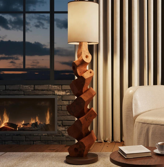 Modern Sculptural Table Lamp Set For Bedroom And Living Room