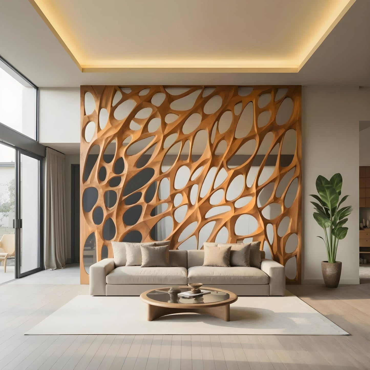 Modern Organic Room Divider For Open Space Decor