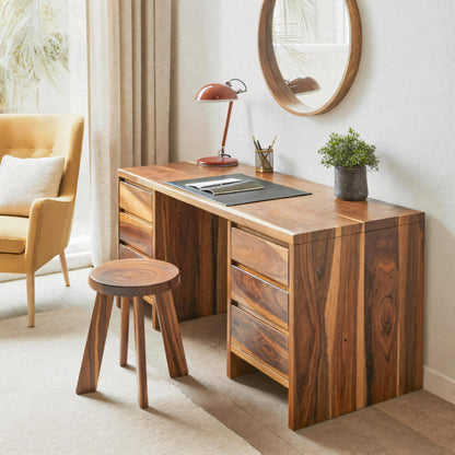 Modern Desk With Drawers Minimalist Office Table For Home Study And Workspace