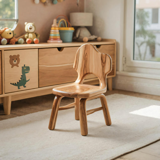 Montessori Toddler Chair With Cute Backrest For Playroom Nursery And Preschool