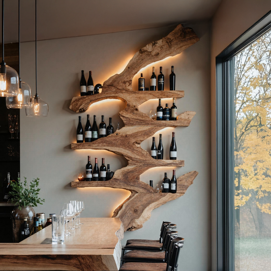 Handcrafted Wine Stand For Kitchen Wine Bottle Rack