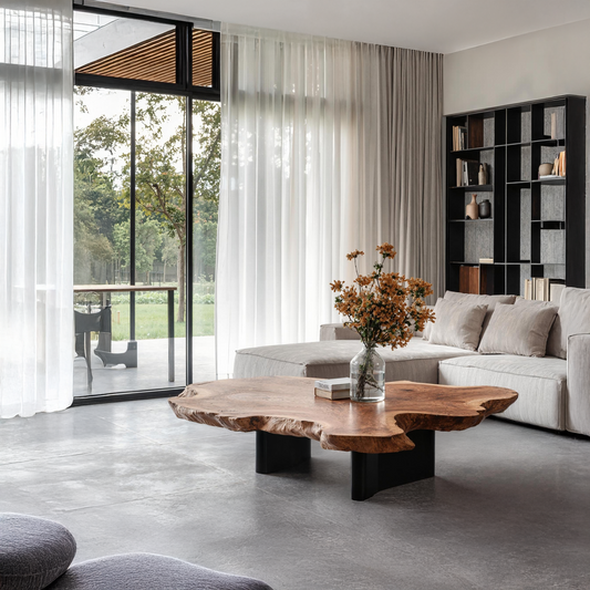 Mid Century Coffee Table For Natural Wood Interior