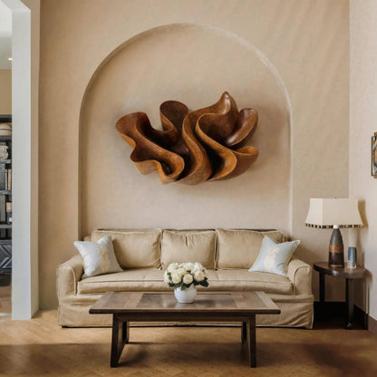 Abstract Wall Sculpture For Modern Living Room Accent