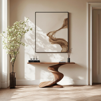 Handcrafted Wood Console Table Furniture Decor