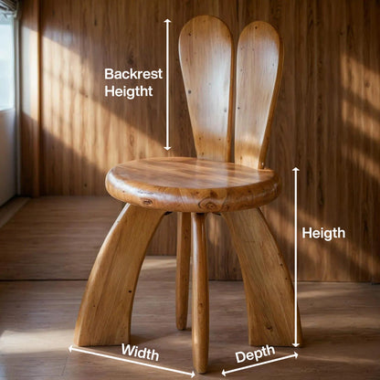 Whimsical Bunny Kids Chair For Playroom Or Reading Nook