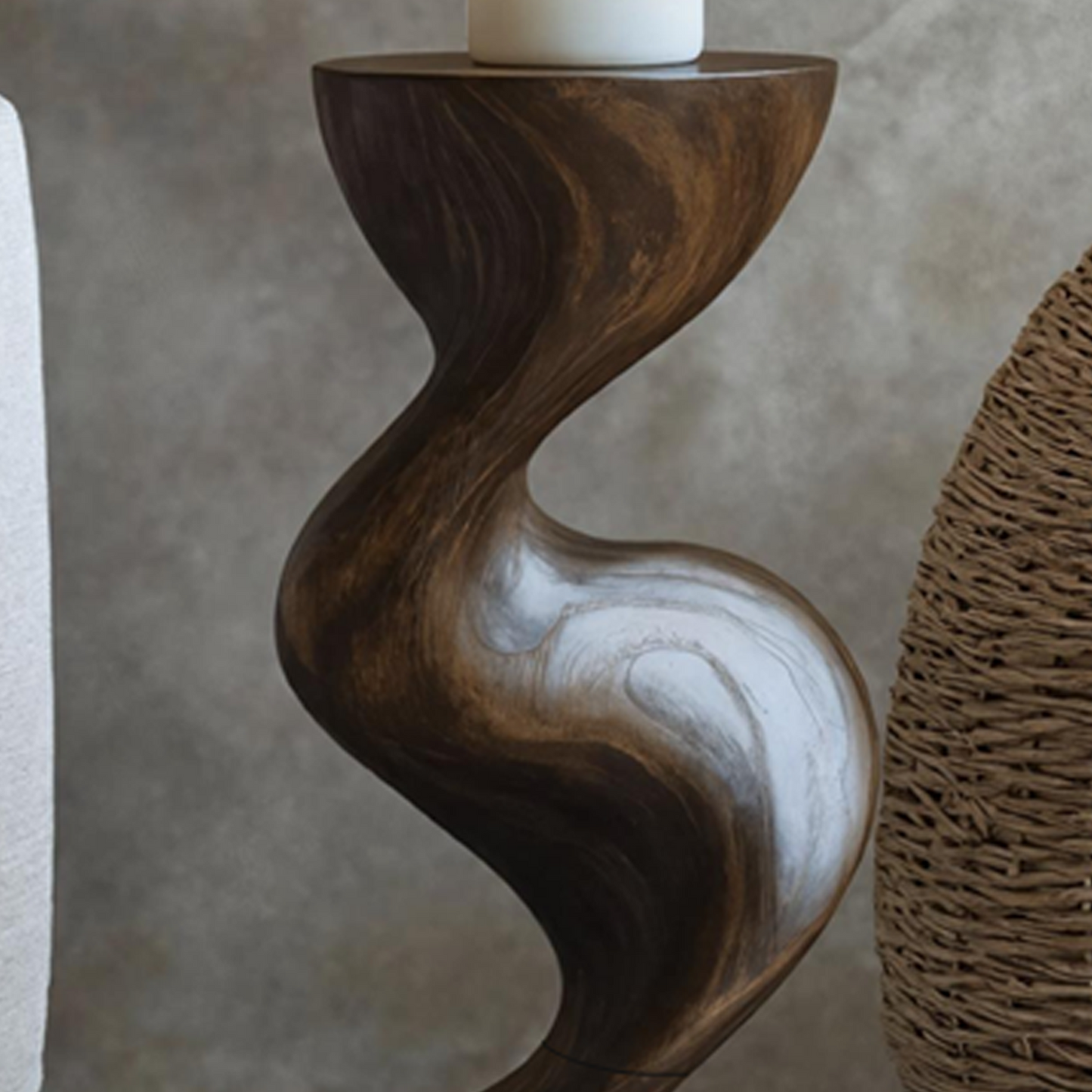 Mid Century Candle Holder For Living Room Modern Decor