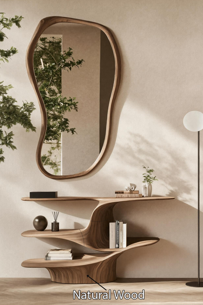 Rustic Live Edge Vanity For Bathroom Design And Storage