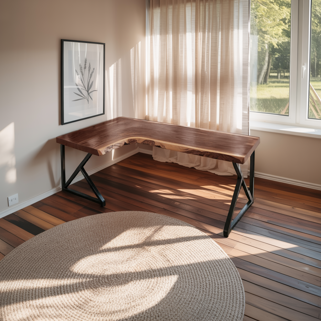Modern L Shaped Corner Desk For Home Office Setup