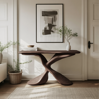 Mid Century Design Console Table For Living Room
